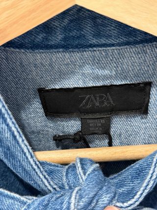 Camisa vaquera Zara lazo