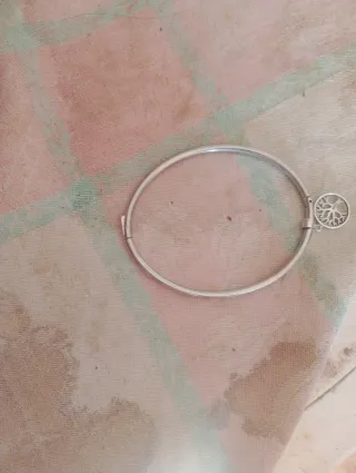 Pulsera multicolor y plata