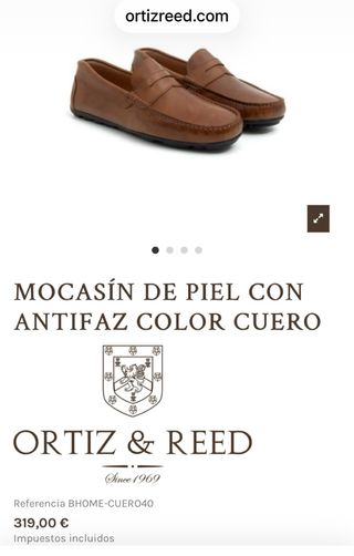 Zapatos Ortiz & Reed  color cuero