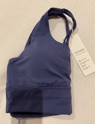 Sujetador deportivo Oysho azul