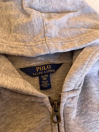 Chaqueta Polo Ralph Lauren Gris con Logo TALLA 16