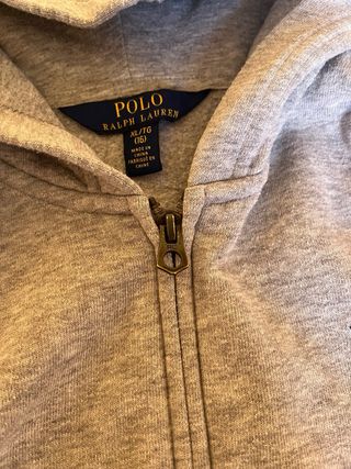 Chaqueta Polo Ralph Lauren Gris con Logo TALLA 16