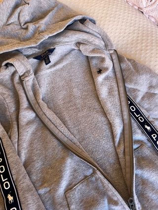 Chaqueta Polo Ralph Lauren Gris con Logo TALLA 16