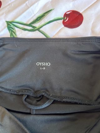 Falda pantalón deportiva Oysho negra