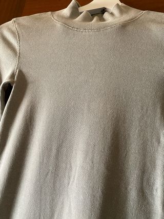 Vestido largo gris Zara