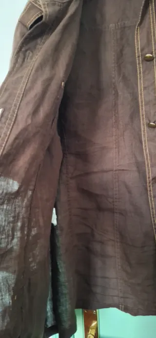 Giacca Sahariana Lino Marrone