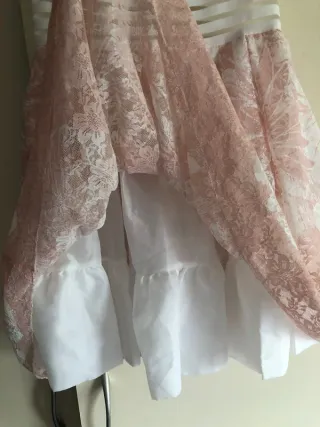 Abito skater pizzo stampa floreale