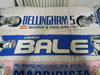 Bufandas Real Madrid (Bale, Bellingham)