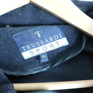 GIACCA LANA PILE TRUSSARDI 50 L UOMO USATA VINTAGE