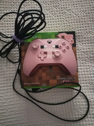 Mando Xbox One Minecraft Rosa