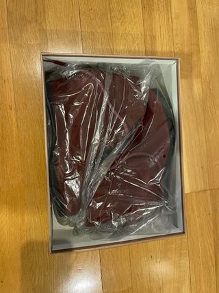 Botines cuña burdeos mujer