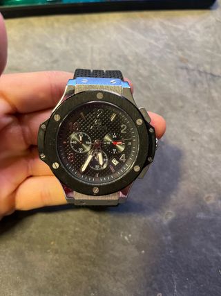 Reloj MEGIR Cronógrafo 3002 Negro/Plata