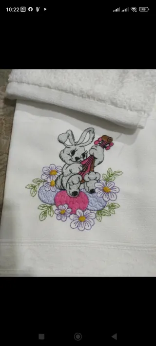 Conjunto de panos de cozinha bordados