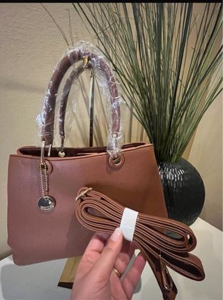 Borsa in pelle marrone