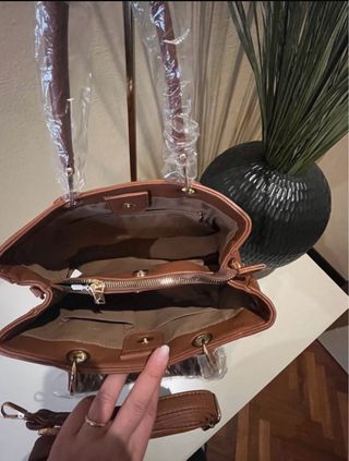 Borsa in pelle marrone