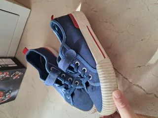 Zapatos lona azul talla 35-36