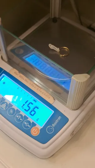 Anillo oro 18k con circonitas