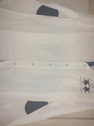 Camisa Polo Academy Blanca Hombre