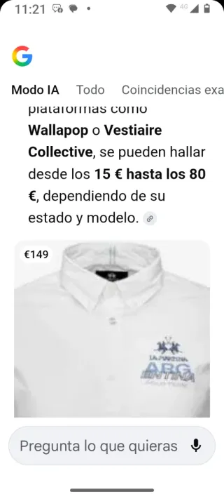 Camisa Polo Academy Blanca Hombre