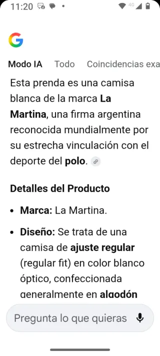 Camisa Polo Academy Blanca Hombre