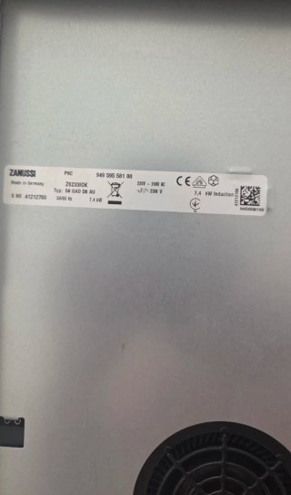 Placa de Inducción Zanussi
