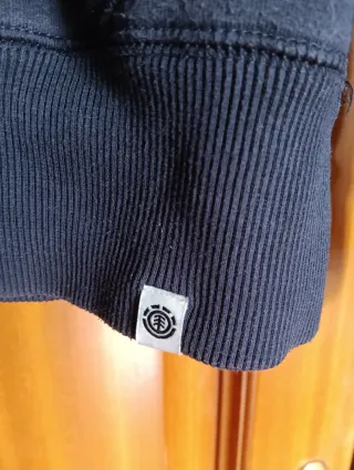 Sudadera Element Azul con Raya Blanca