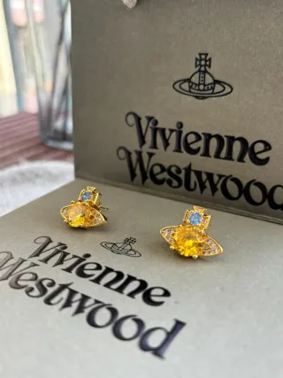 Pendientes Vivienne Westwood Orb Dorados
