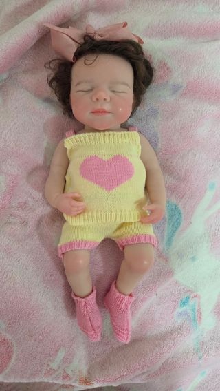 Muñeca Reborn Silicona con Pelo