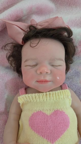 Muñeca Reborn Silicona con Pelo