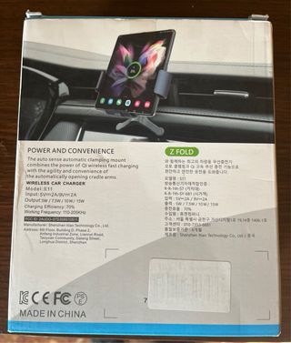 Cargador Coche Inalámbrico 15W