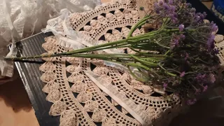 Fiori artificiali viola Gypsophila