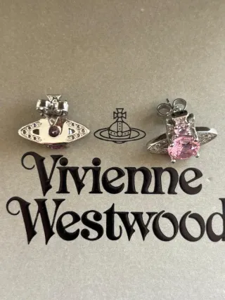 Pendientes Vivienne Westwood Rosa y Plata