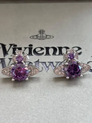 Pendientes Vivienne Westwood Morados