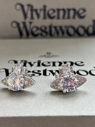 Pendientes Vivienne Westwood Orb Plata