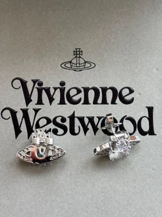 Pendientes Vivienne Westwood Orb Plata
