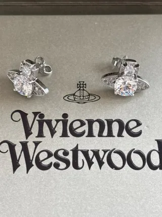 Pendientes Vivienne Westwood Orb Plata