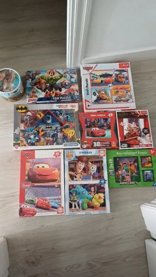 Lote de 9 Puzzles Infantiles