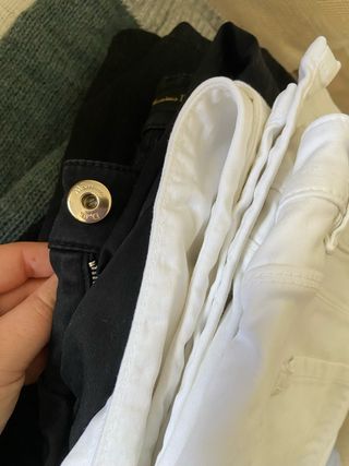 Pantalones Massimo Dutti Negros y Blancos bolsa