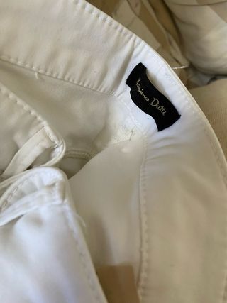 Pantalones Massimo Dutti Negros y Blancos bolsa
