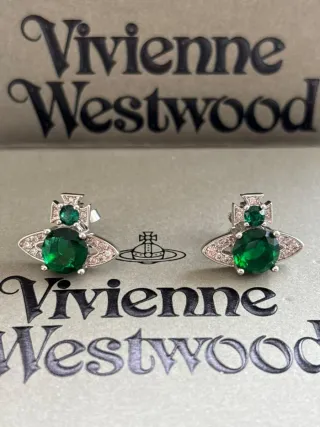 Pendientes Vivienne Westwood Orb Verdes