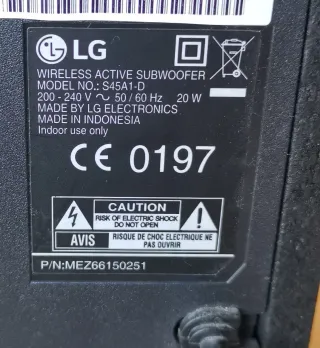 Barra de Sonido LG con Subwoofer