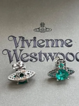 Pendientes Vivienne Westwood Orb Verdes