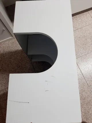 Mueble armario baño blanco