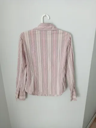 Blusa mujer rayas entallada manga larga