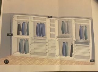 Armadio con 9 ante in vetro Roma centro