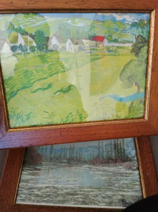 2 Quadri Decorativi 29x23 Van Gogh Monet