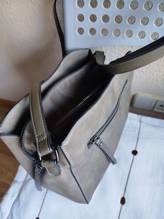 Bolso bandolera gris verdoso