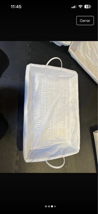 Cestas mimbre blancas (Set de 3)