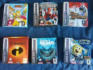 Game Boy Micro Azul + 6 Juegos CIB