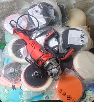 Pulidora y discos de pulido